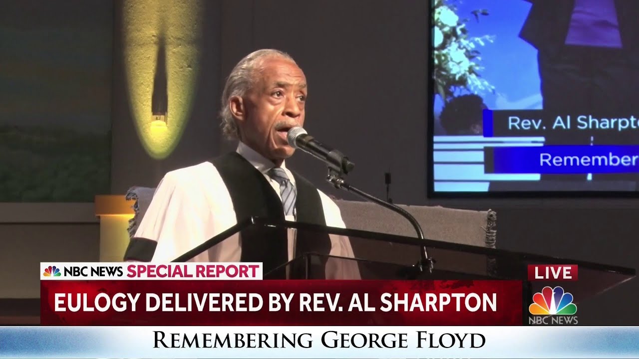 Rev. Al Sharpton eulogizes George Floyd