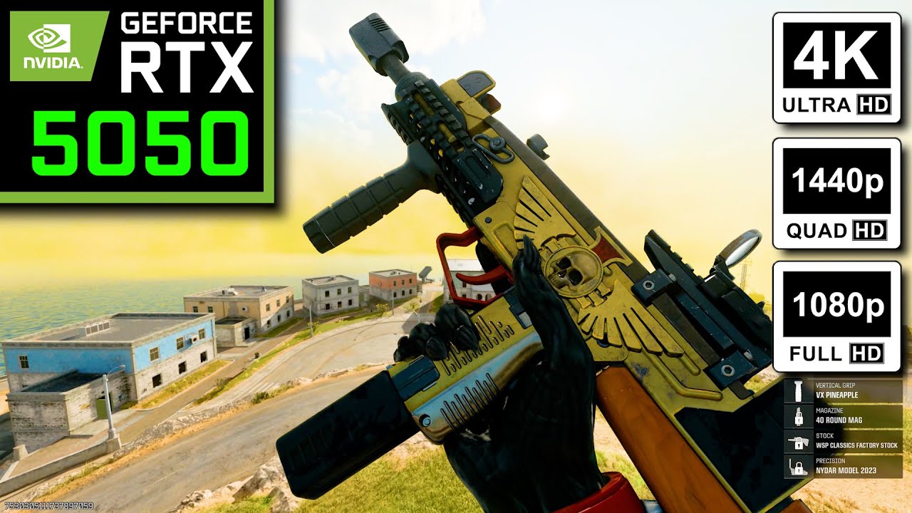 Call of Duty: Warzone | RTX 5050 8 ГБ (максимальные настройки игры в разрешении 1080p, 1440p и 4K...
