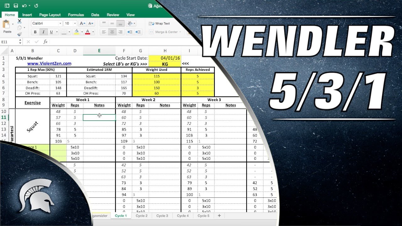 [VLOG] Görevimiz: Ağırsağlam! Wendler 5-3-1 Hesaplayıcı