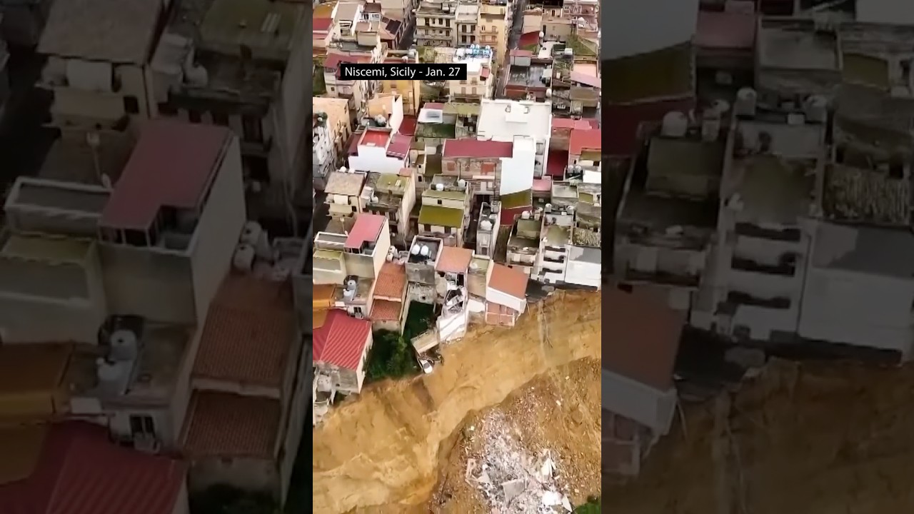 Aftermath of Massive Landslide in Niscemi, Sicily