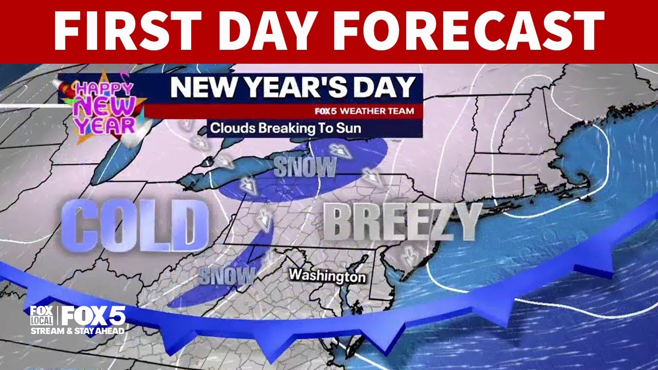 DC weather: Cold & breezy start to the new year