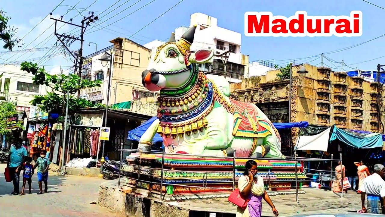 Walk In Madurai City Market Area / Tamilnadu - India / MG Walking🚶👣