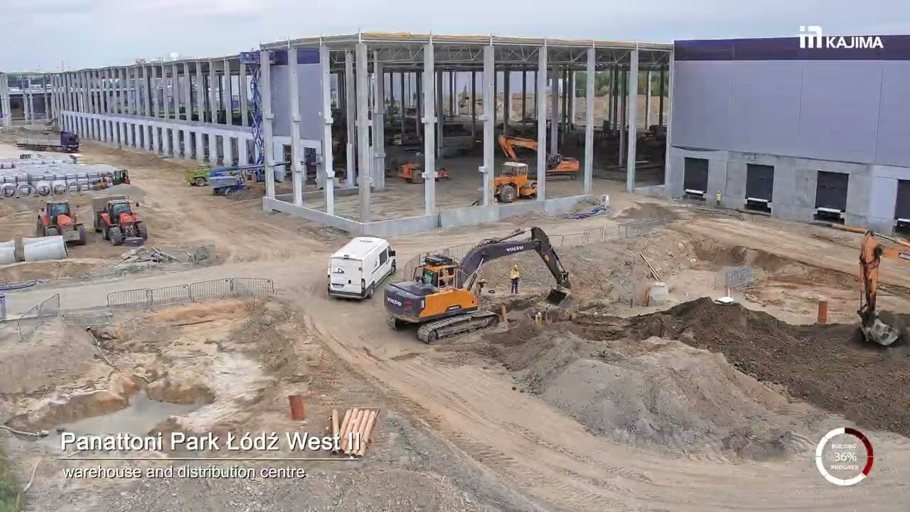 Construction of Panattoni Park Łódź West II