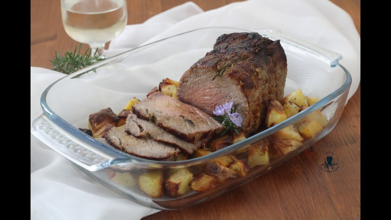 ARROSTO CON LE PATATE cotto in friggitrice ad aria, secondo piatto delle feste.