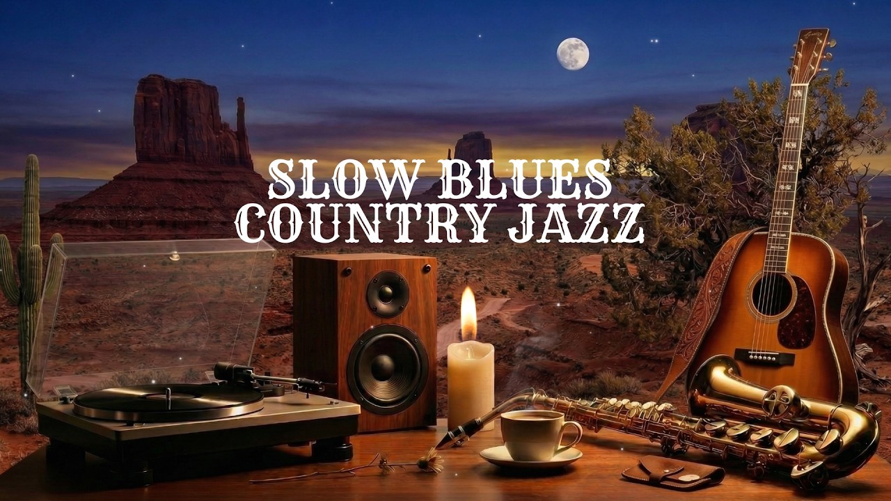 Slow Blues Country Jazz – Smooth Instrumental for Late Nights