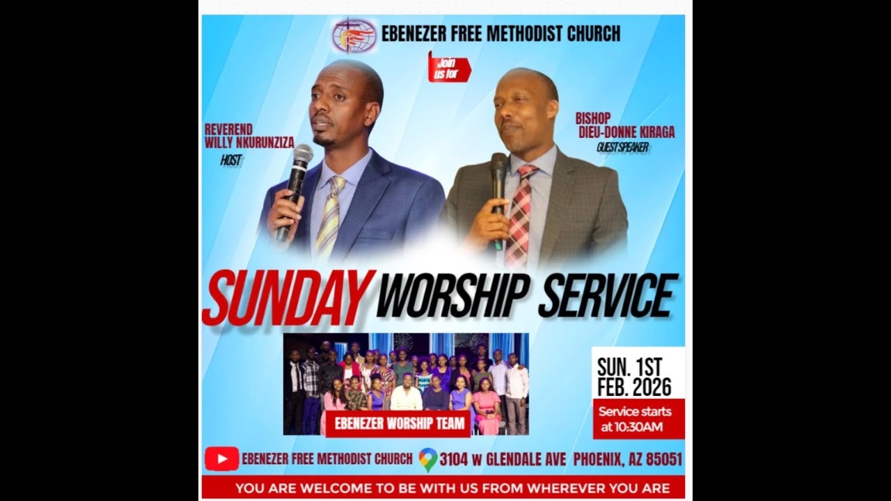 Welcome to our Morning Service with Bishop Dieu Donne Kiraga IIPHX, 02/01/2026