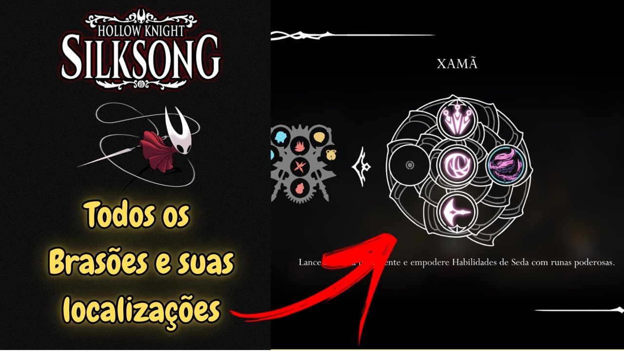 Todos os Brasões e suas Localizações - Hollow Knight Silksong