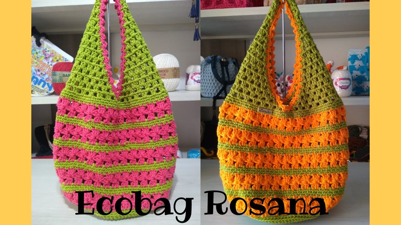 Ecobag de crochê Rosana