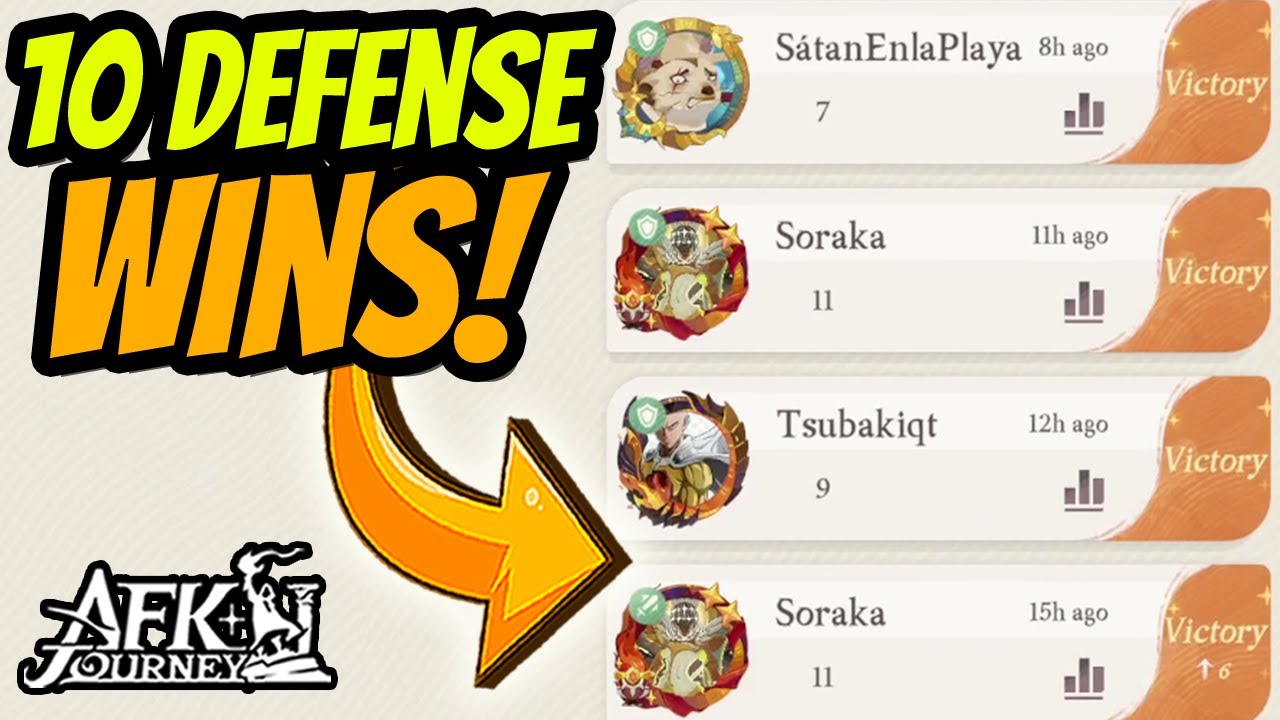 After Changing Our Supreme Arena Defense To THIS We Got 10 Wins In A Row! AFK Journey Guide