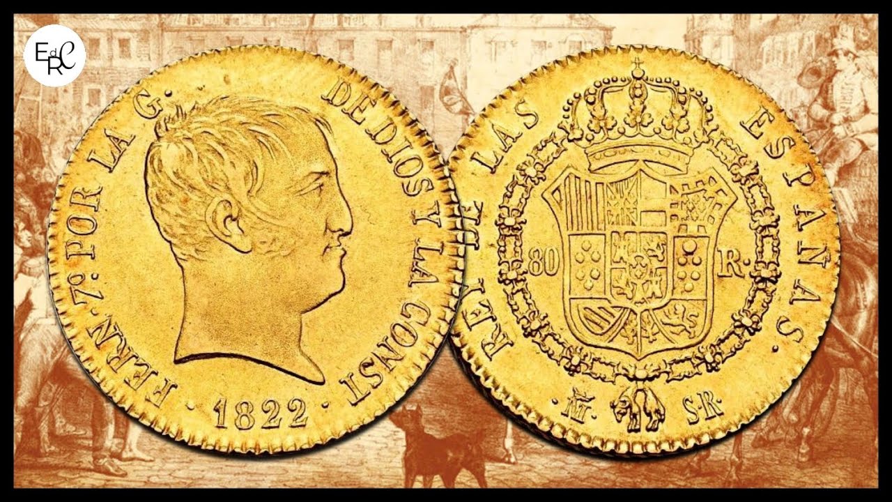 UNA JOYA - 80 REALES DE ORO 1822 MADRID | El Rincón del Coleccionista