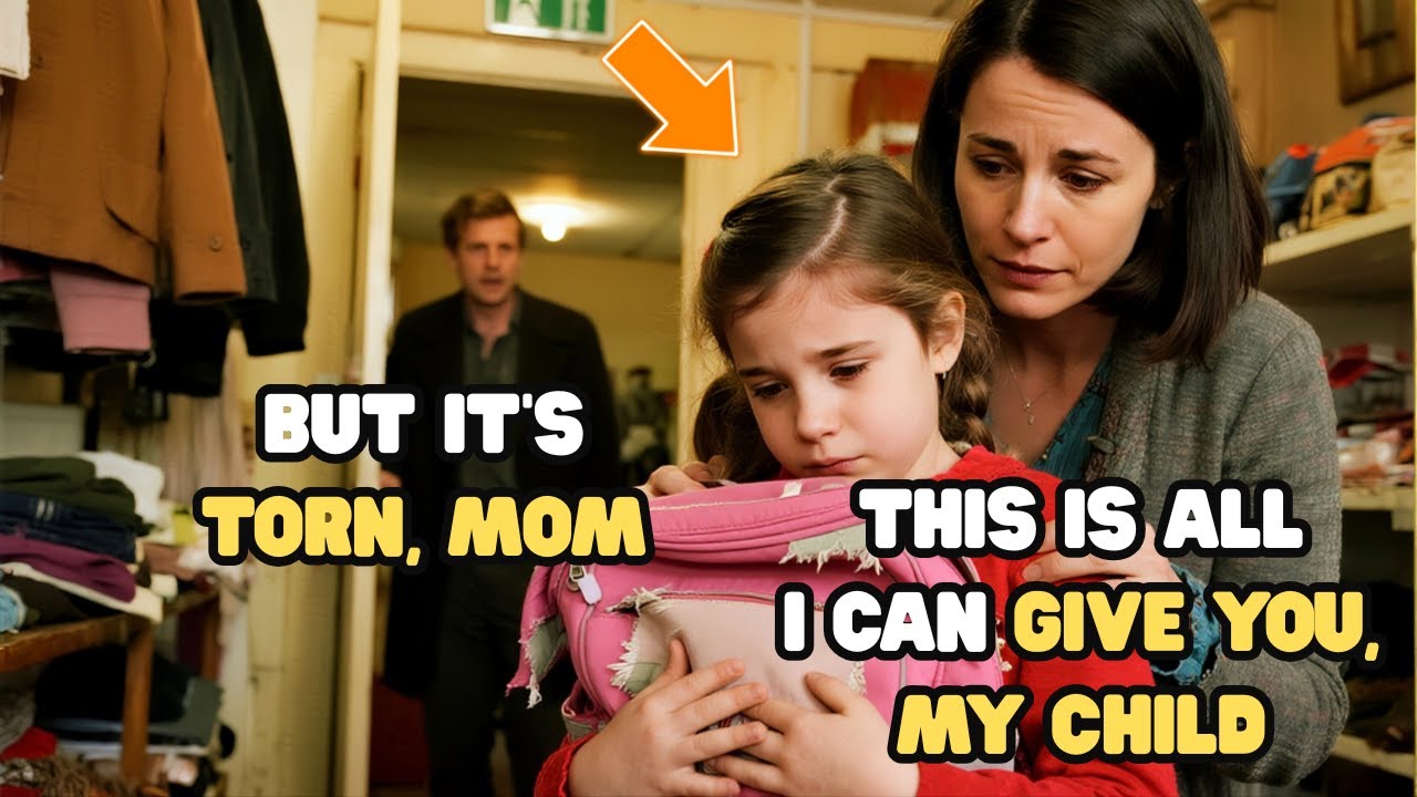 POOR MOM AND DAUGHTER SEARCH FOR USED BACKPACK WITH $25 — billionaire’s next move shocks all