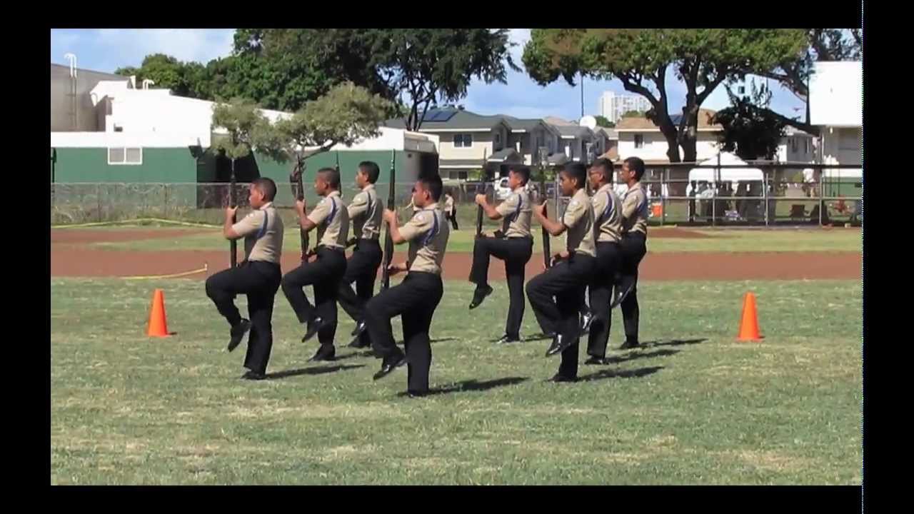 West Point Drill Meet 2012 - Campbell High School NJROTC - 1st Place Armed Exhibition
