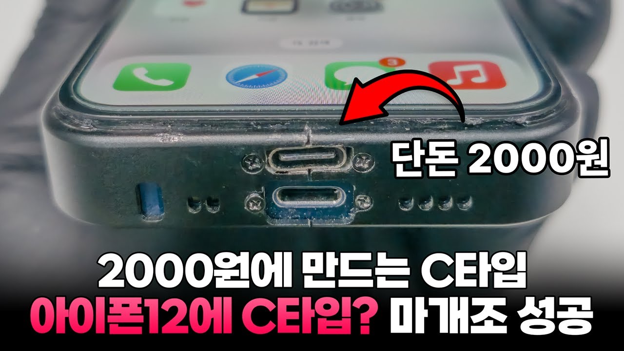 조카를 위해 아이폰에 Type-C 단자를 만들어 줬더니 정말 좋아하네요ㅋㅋㅋ