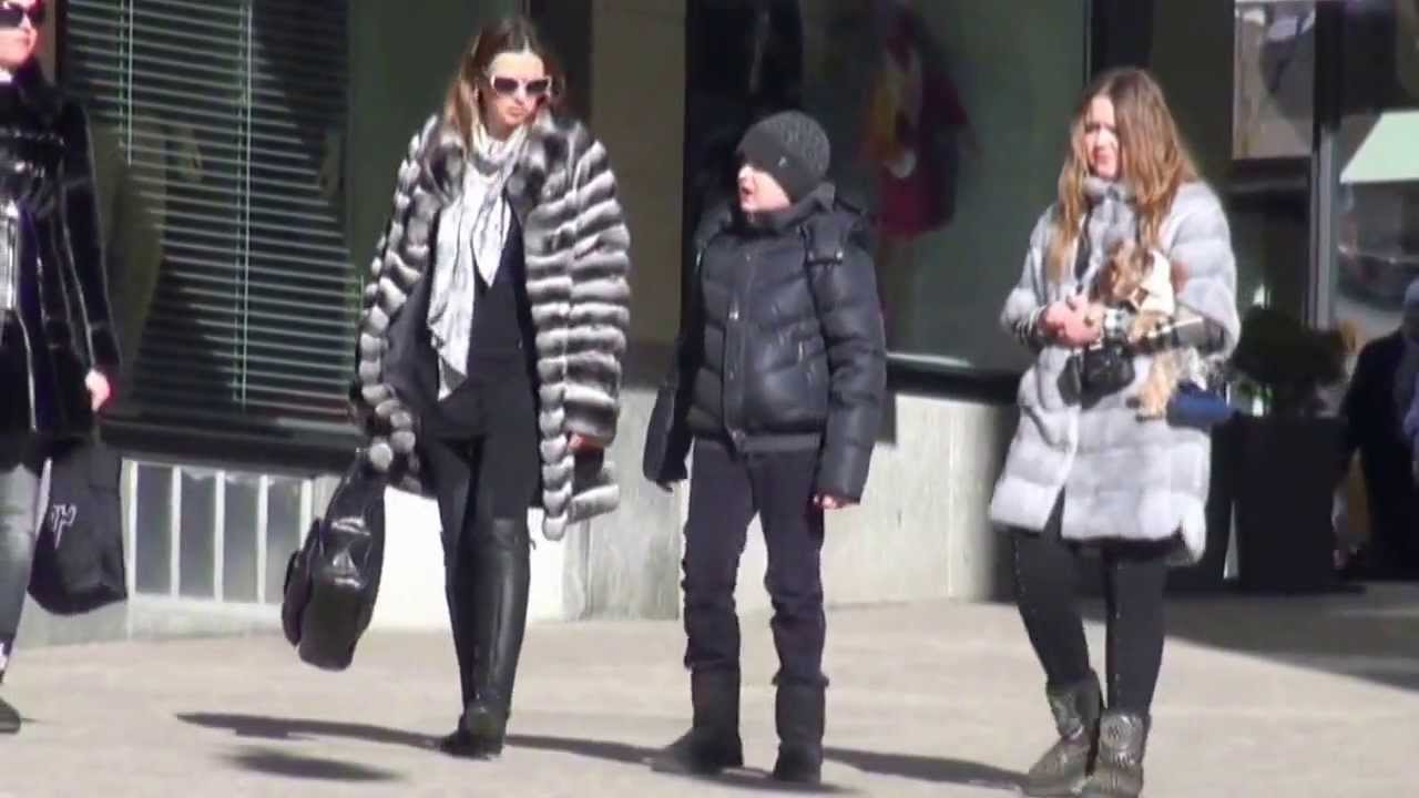 St. Moritz: Furs in the street. Part 1