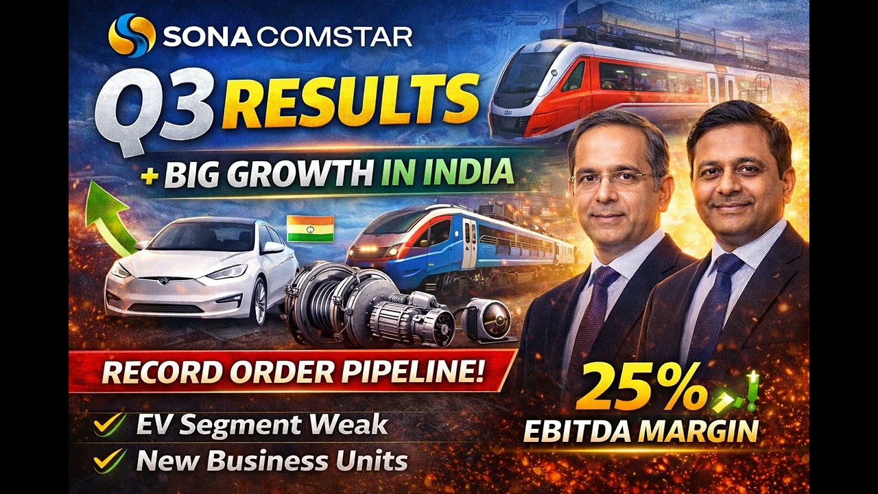Sona Comstar Q3 Results 🚀 25% Margin & Big Growth!