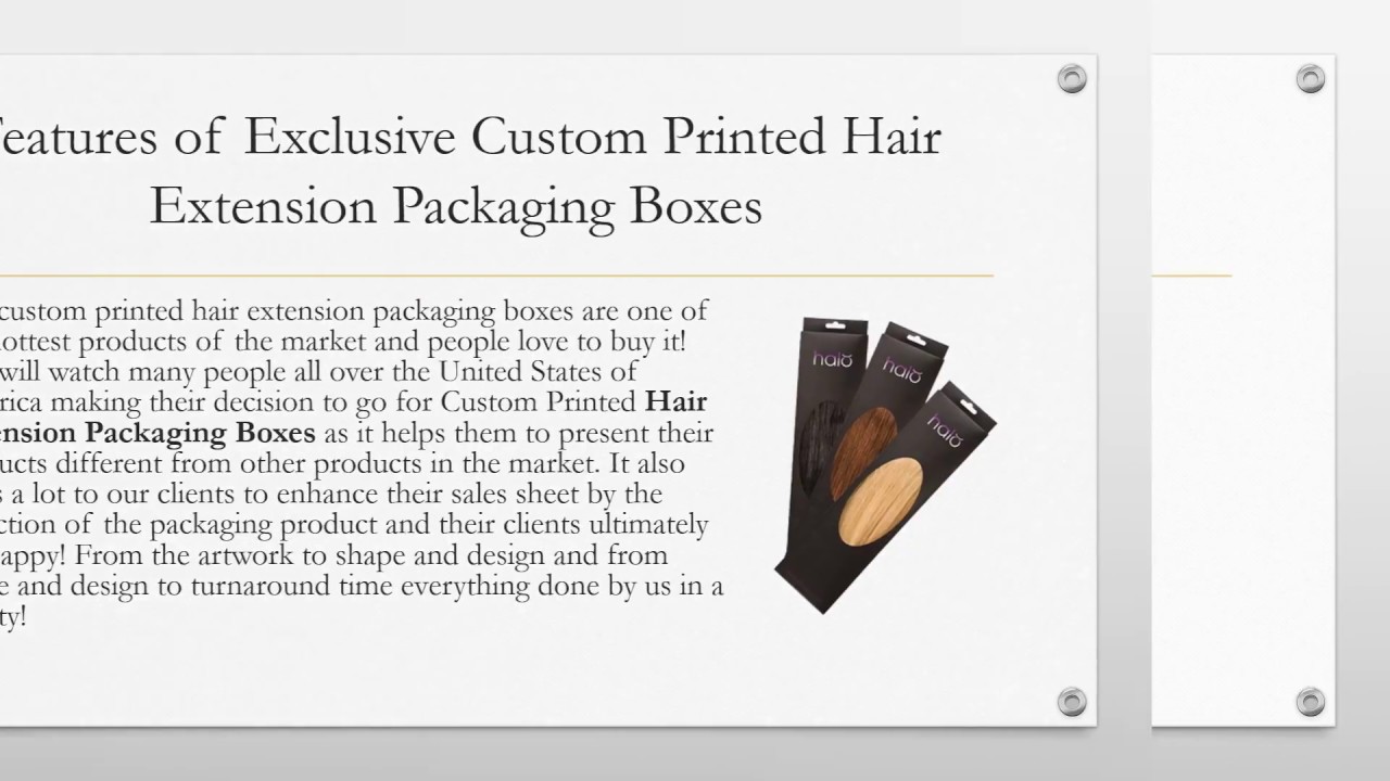 Custom Hair Extension Boxes