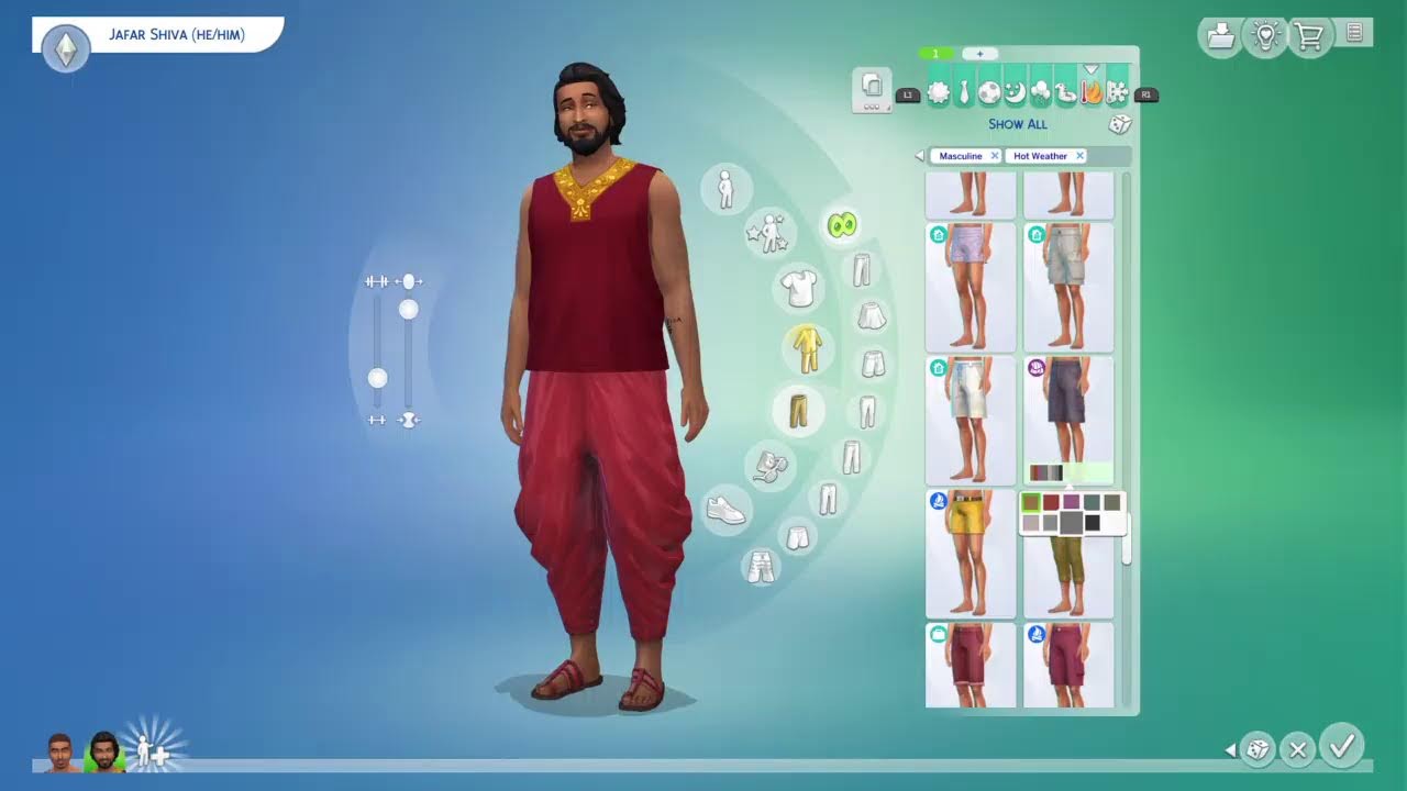 SIMS4|CAS New File|No Commentary
