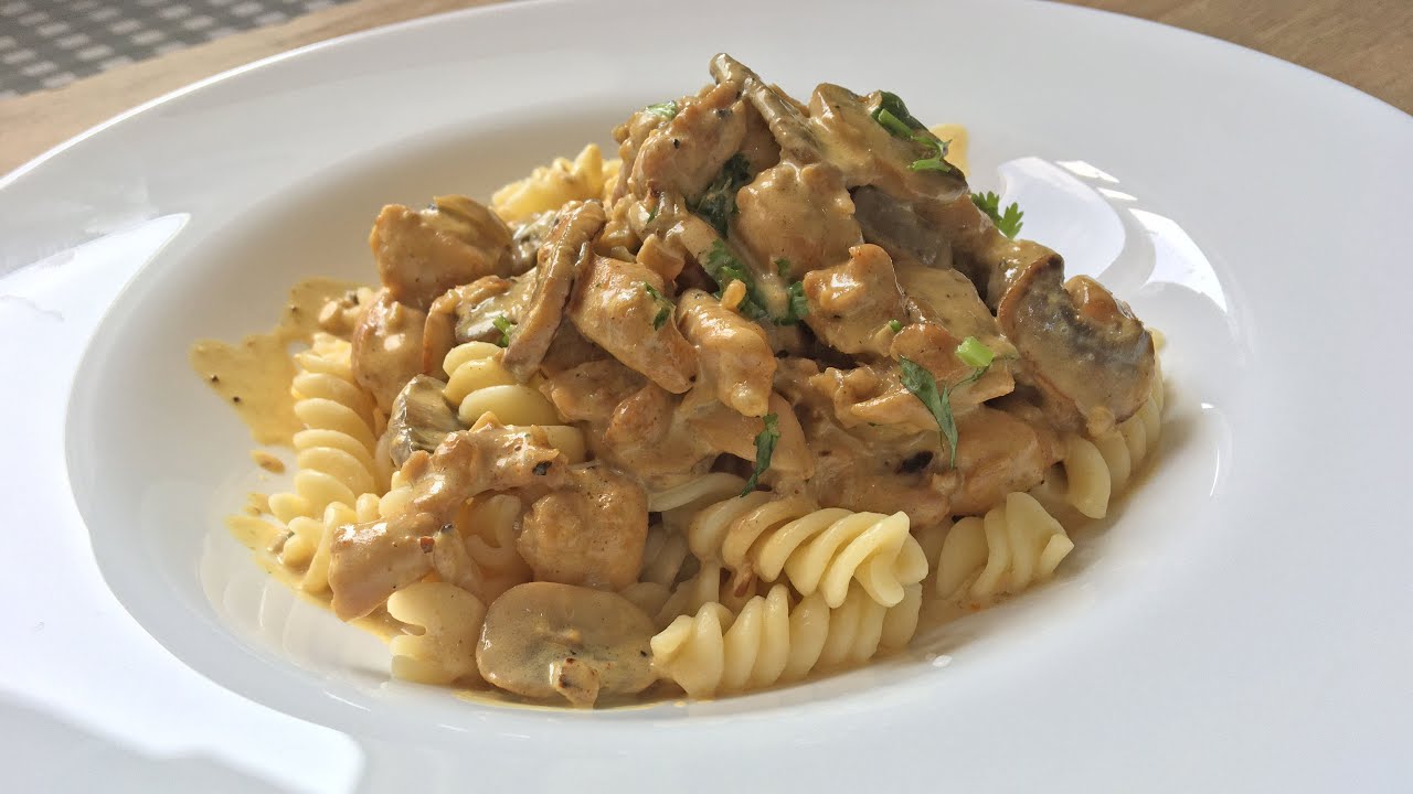 Chicken Stroganoff | Creamy Chicken With Mushrooms And Pasta Recipe