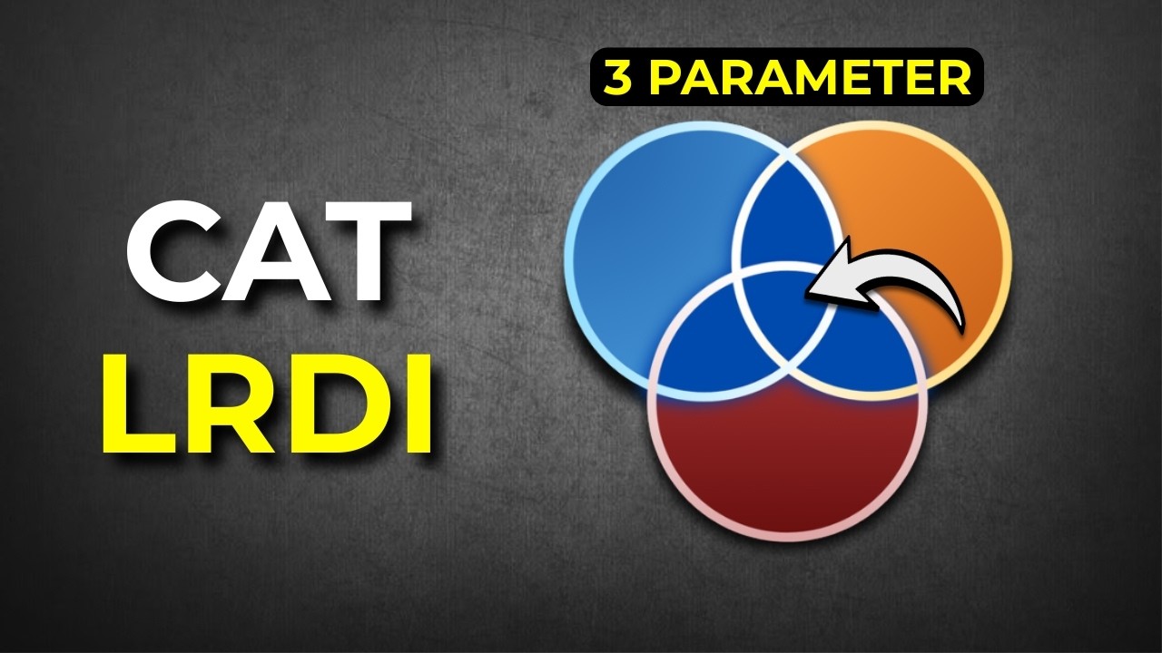 3 Parameter Venn Diagram Basics | CAT LRDI for Beginners
