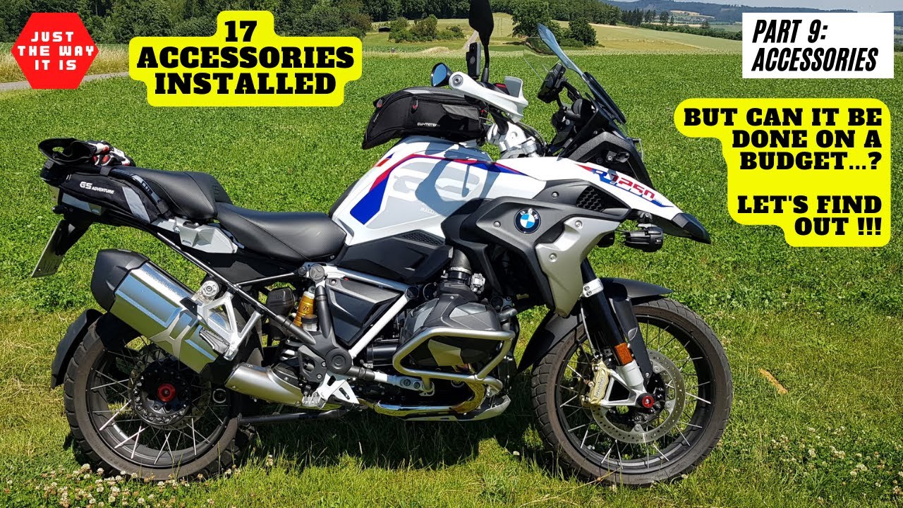 EP:9A BMW R1250GS Аксессуары и улучшения, наклейки, защита от столкновений. 17 бюджетных аксессуа...