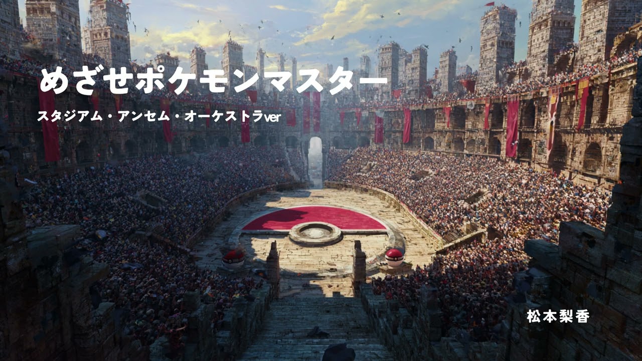 めざせポケモンマスター（スタジアム・アンセム・オーケストラver）／Aim to Be a Pok&eacute;mon Master（Symphonic Stadium Anthem）松本梨香 cover