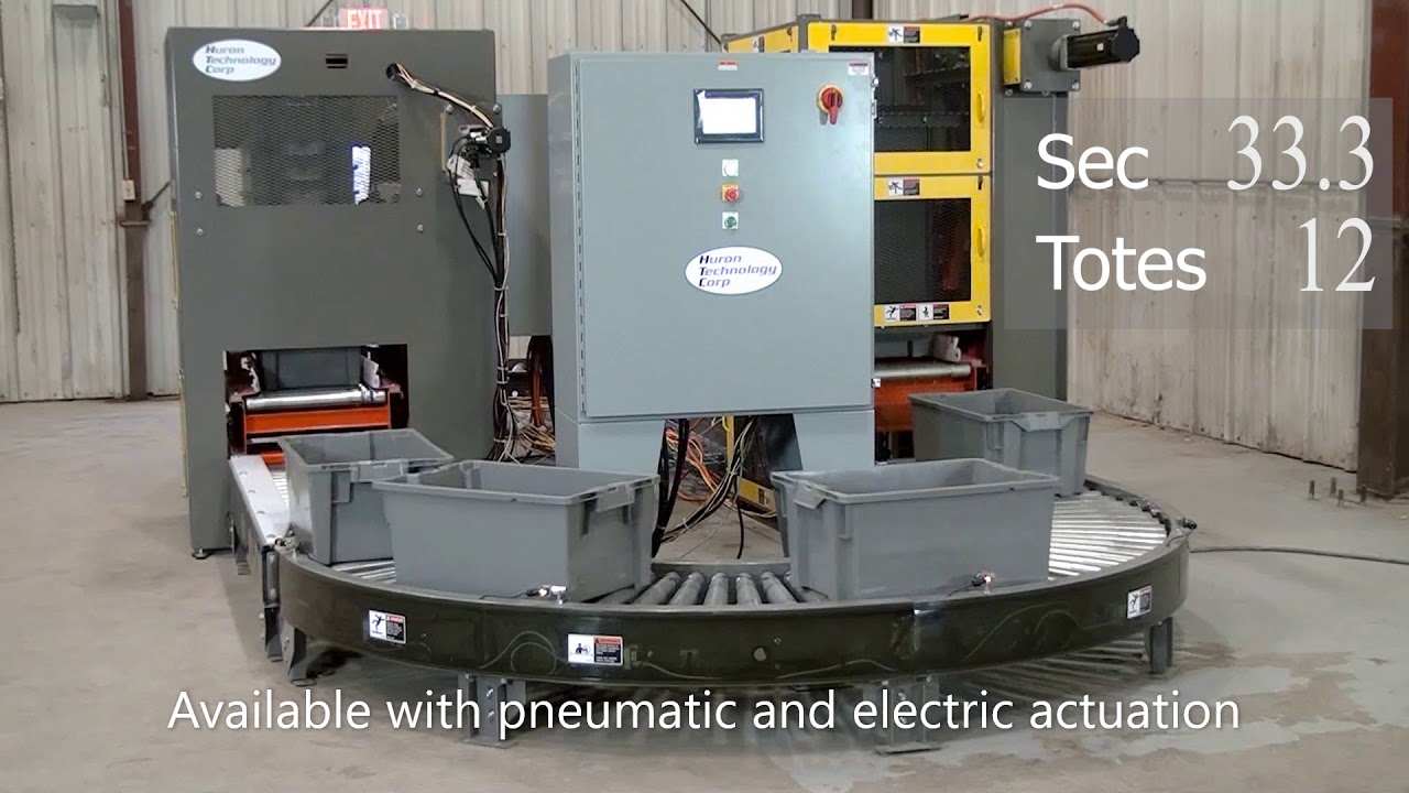 Huron Technology Corp. presents the Tote Stacker and De-Stacker