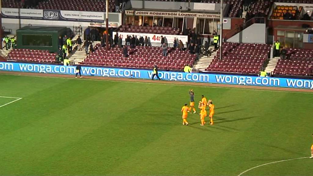 Hearts V Motherwell after final whistle to secure Champions League Spot