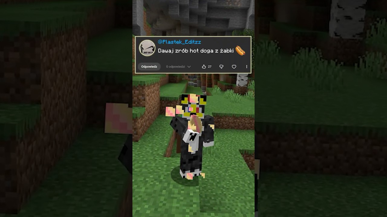 Ten hotdog daje LOSOWY efekt #minecraft #dabanek