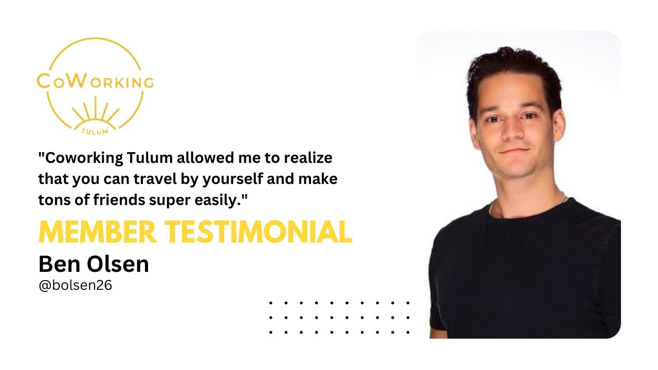 Community stories: The Hilarious Data Scientist Who Found More Than Just Work at CoWorking Tulum