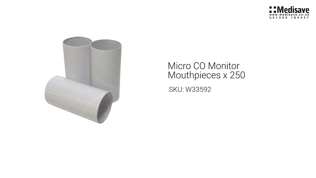 Micro CO Monitor Mouthpieces x 250 W33592