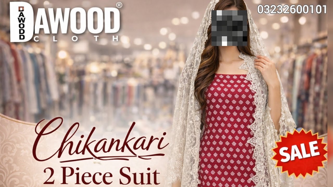 Dawood Cloth - Chikankari Suits. 