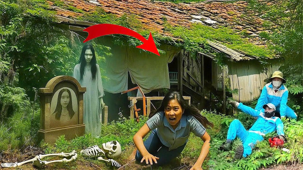 Time-Lapse: Cleaning an Abandoned House | Skeleton Found & Ghostly Figure Spotted!👻
