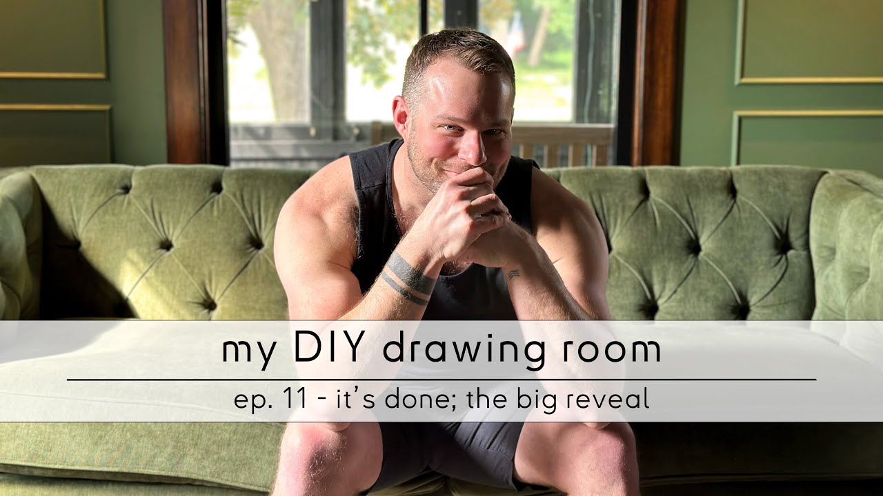 a final flourish; revealing the finished drawing room