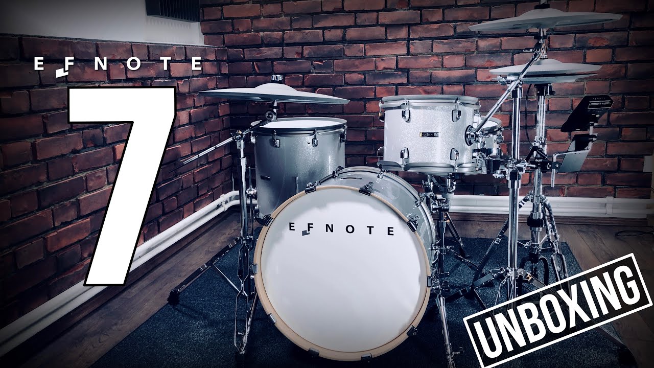 EFNOTE 7 electronic drums unboxing & playing by drum-tec
