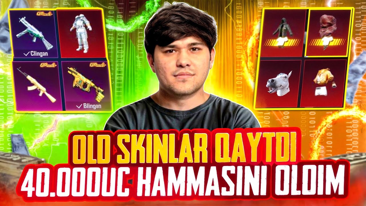 OLD SKINLA QAYTI😱 40.000UCga BANDANKA,PLASH HAMMASINI OLDIM