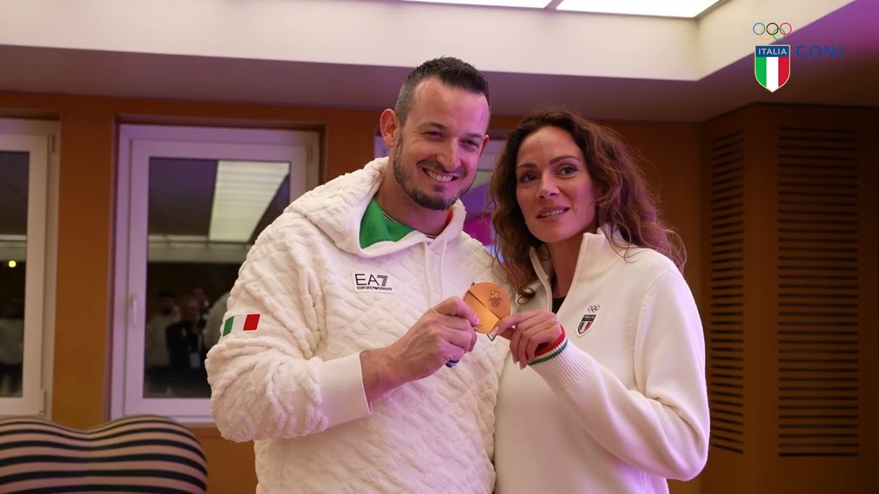 Celebrazioni di Dominik Paris presso Casa Italia Livigno