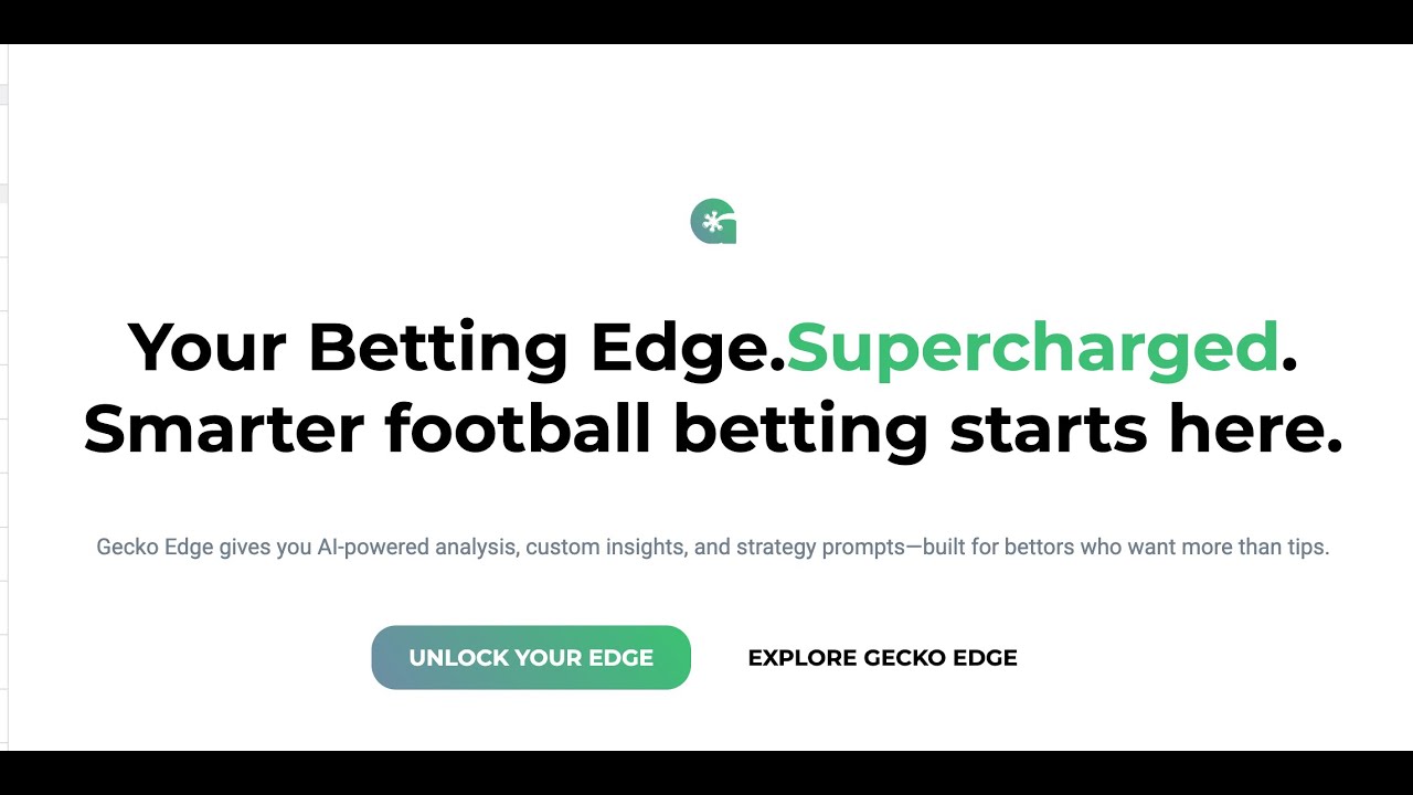 Gecko Edge | Built By Bettors, Powered By AI