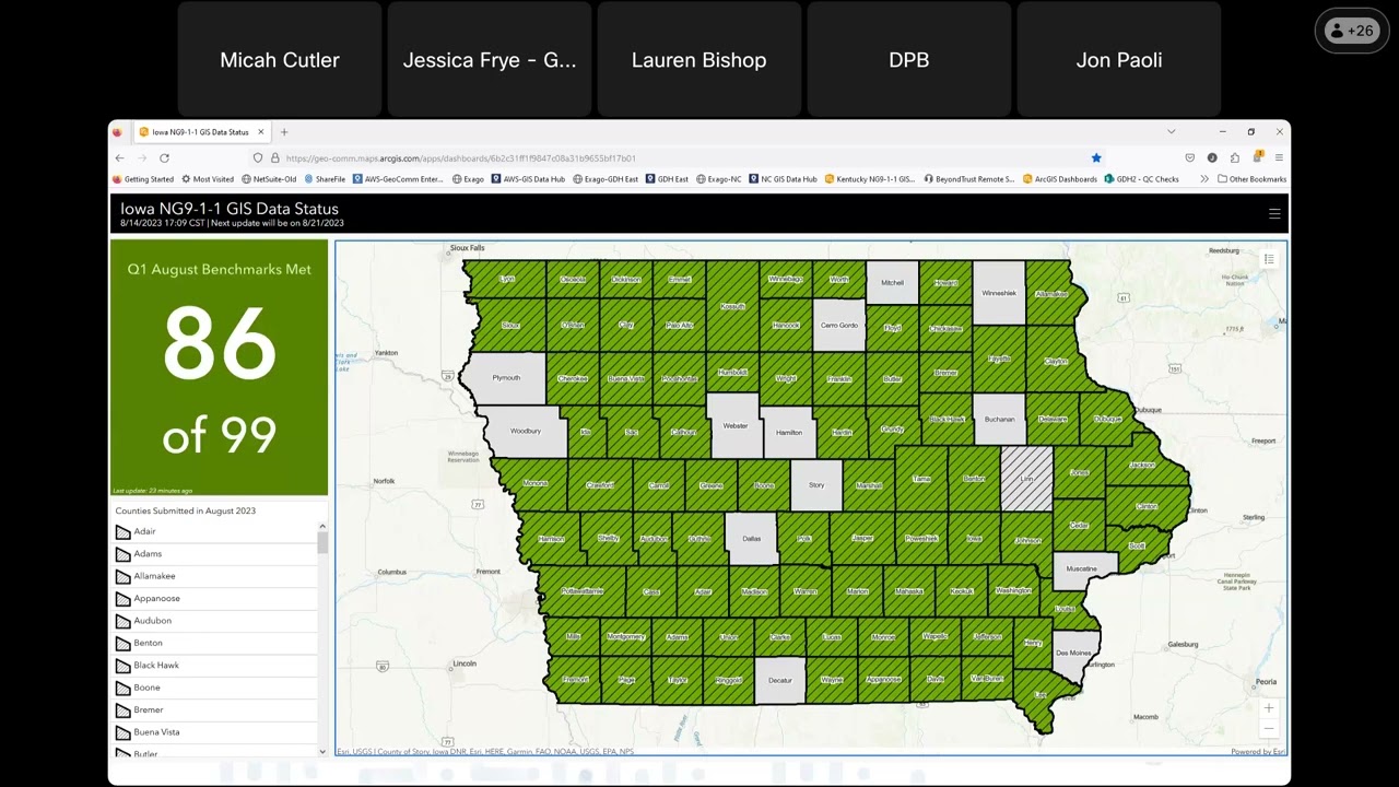 August 2023 Lunch and Learn: NG9-1-1 GIS Update