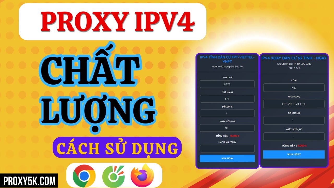Hướng Dẫn Mua Proxy IPV4 V&agrave; C&aacute;ch Sử Dụng Proxy Tốt Nhất