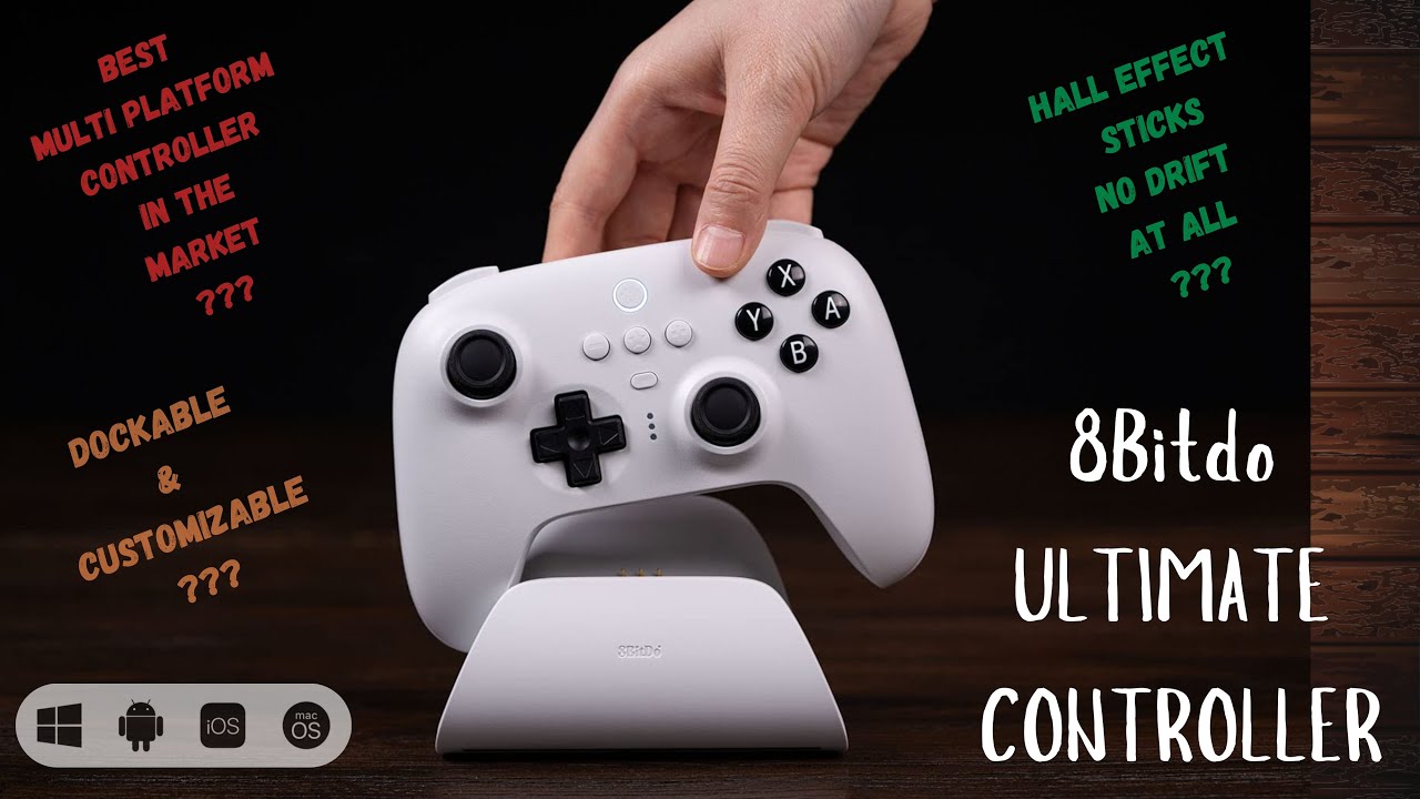 8BitDo Ultimate Controller - Bluetooth - 2.4Ghz - Best Contoller #8bitdo #controller #gaming #4k