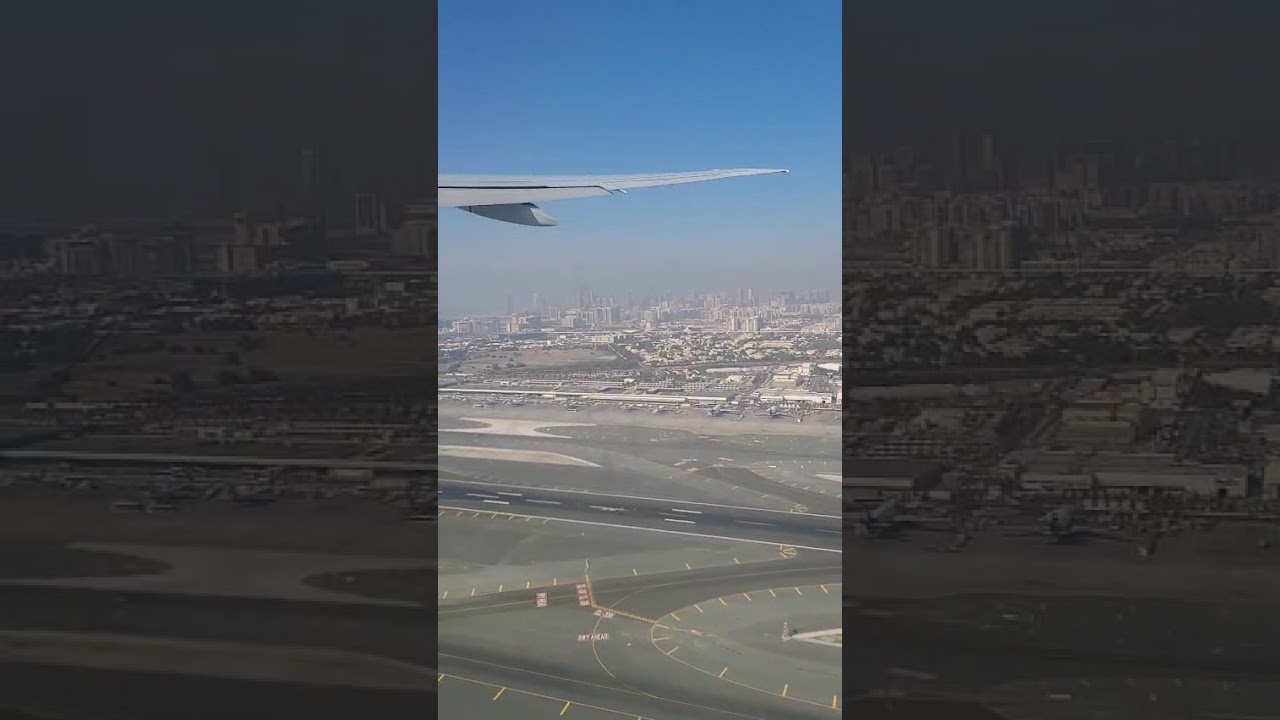 Amazing view of Take off Emirates 