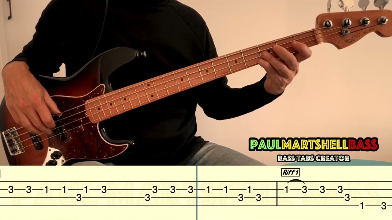 Slavery Days - Burning Spear (Bass cover and tabs)