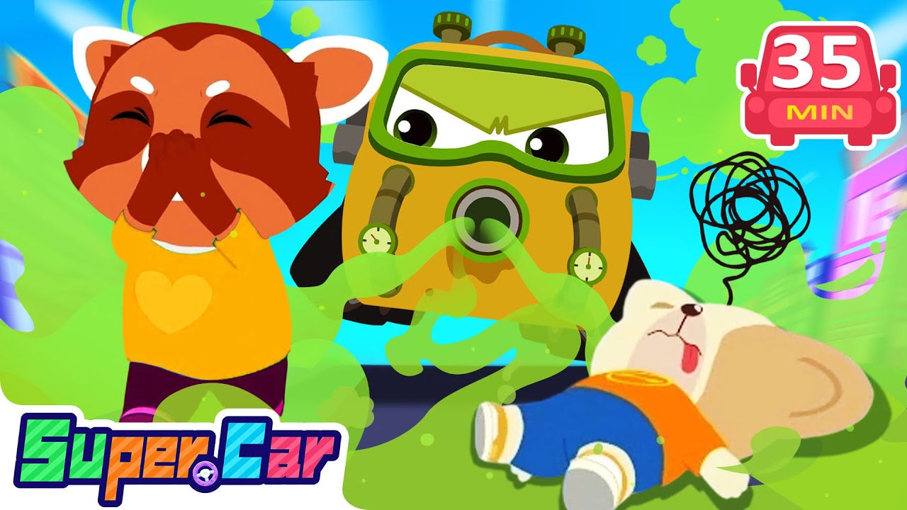 Protect Your Nose!😷Stinky Car’s Coming to Town! | Rescue Adventure | Kids Cartoons | SuperCar