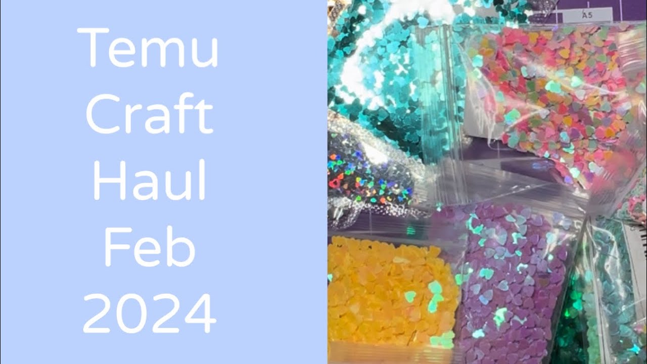 Temu Craft Haul Feb 2024
