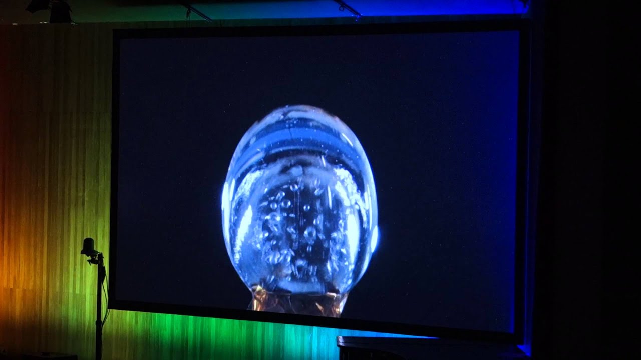 What Bach does to a water bubble in outer space