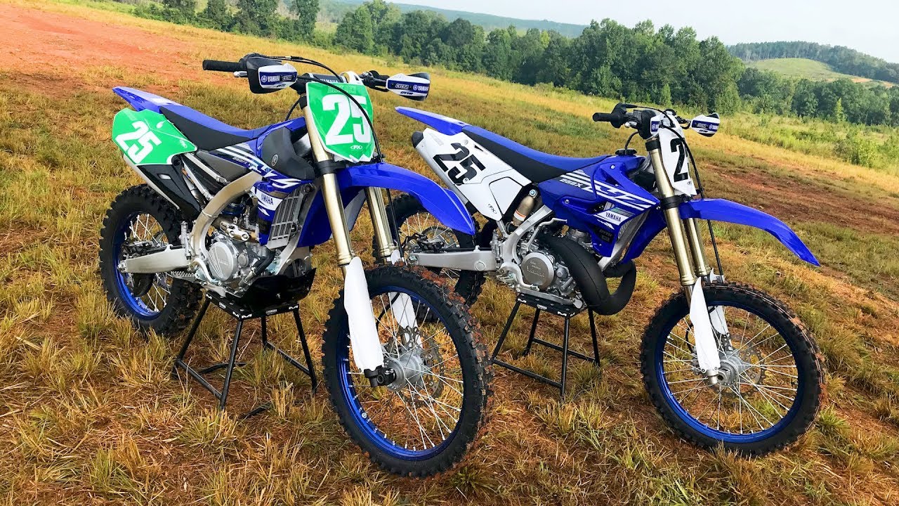 2 Stroke vs 4 Stroke 2019 Yamaha YZ250X and YZ250FX - Dirt Bike Magazine