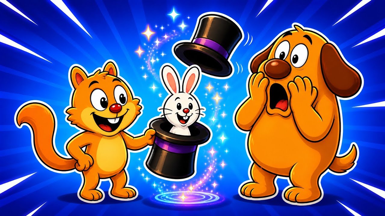 Snack & Chuck – The Hat Havoc 🎩🐰😂 | Funny Kids Cartoon | Silent Animation
