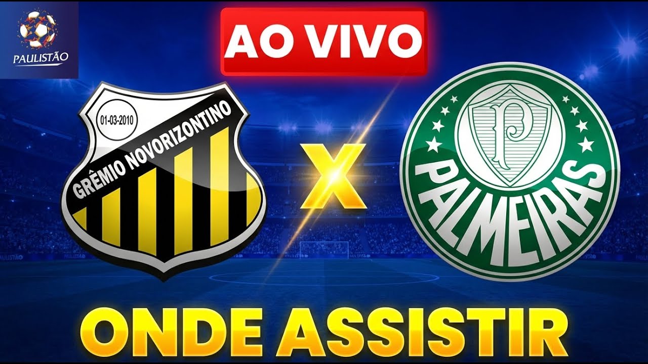 NOVORIZONTINO x PALMEIRAS AO VIVO COM IMAGEM! VEJA ONDE ASSISTIR PALMEIRAS AO VIVO COM IMAGENS