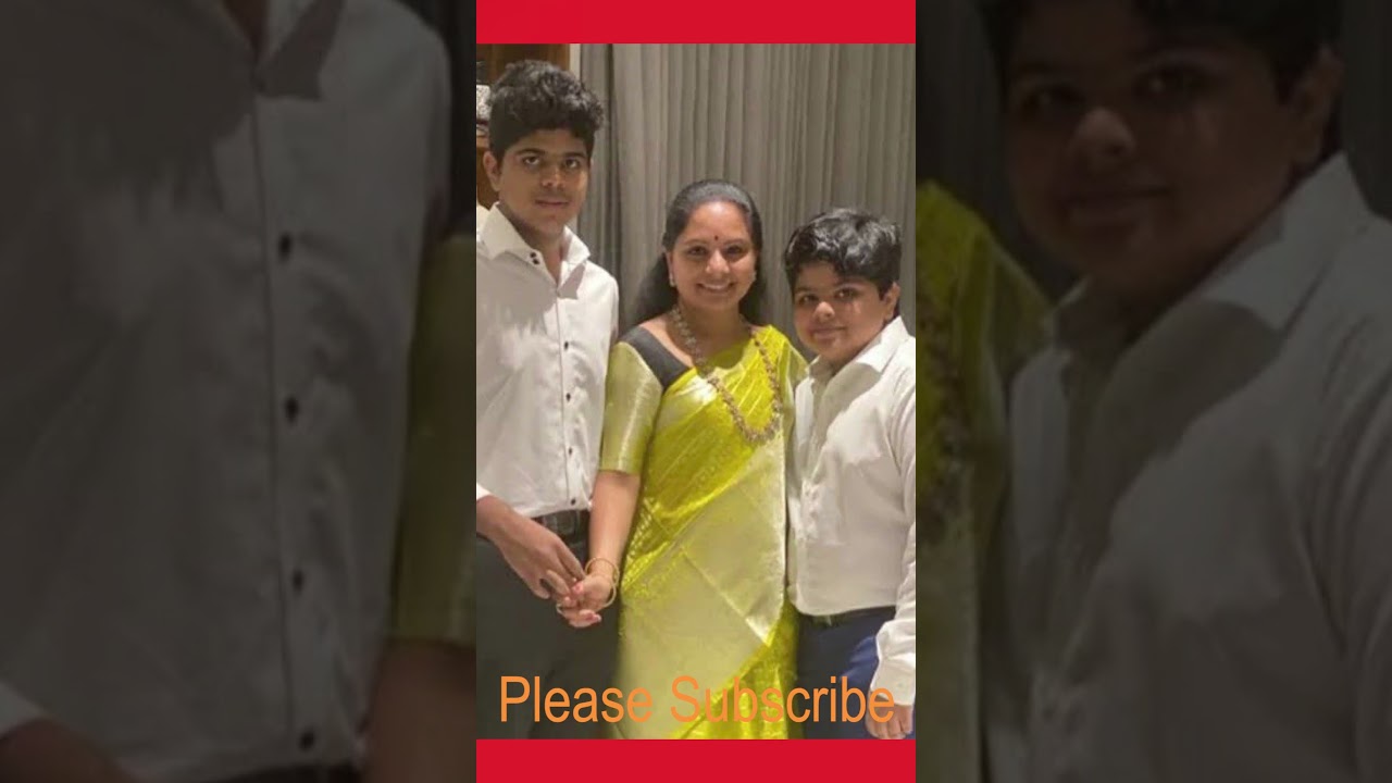 Kalvakuntla Kavitha family 😍#trending #familyphotos #kaluvakuntlakavitha #shorts #viralvideo #news