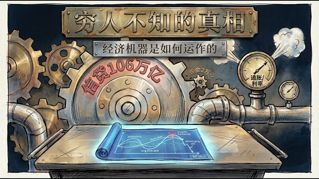錢根本不是你想的那樣：3條線看懂經濟機器、債務週期和危機循環|經濟機器是如何運作的：Ray Dalio|